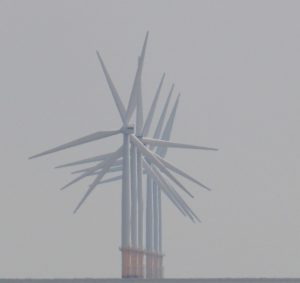 Wind Turbines in the Mist + Allan Sedge